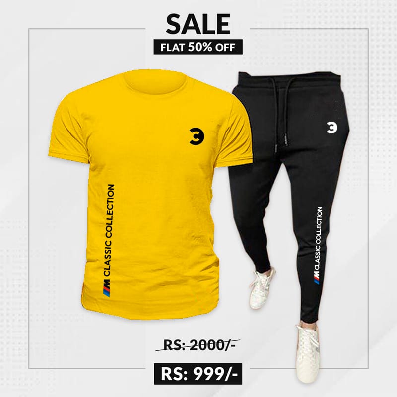 Premium Tracksuit Set (T-Shirt + Trouser)