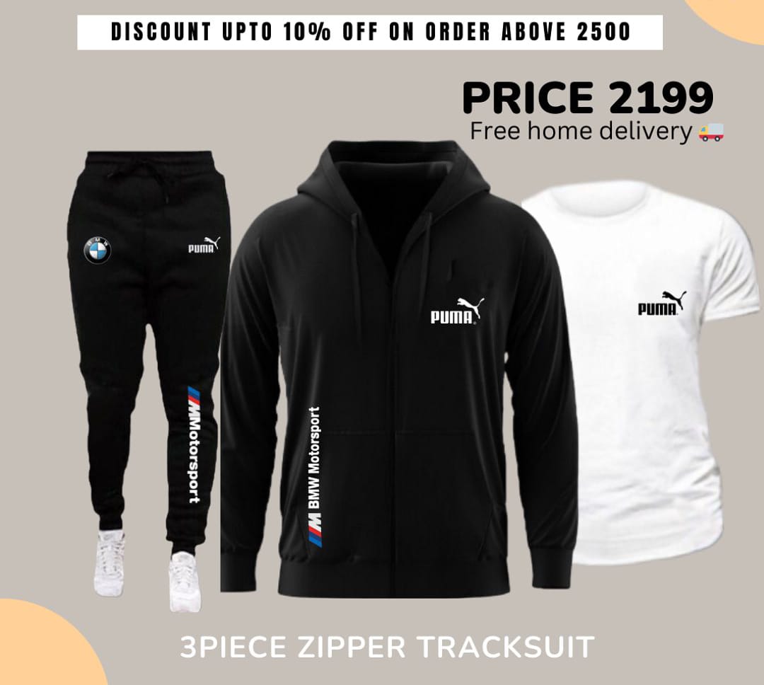 Puma-Motorsports 3-Piece Winter Zipper Tracksuit