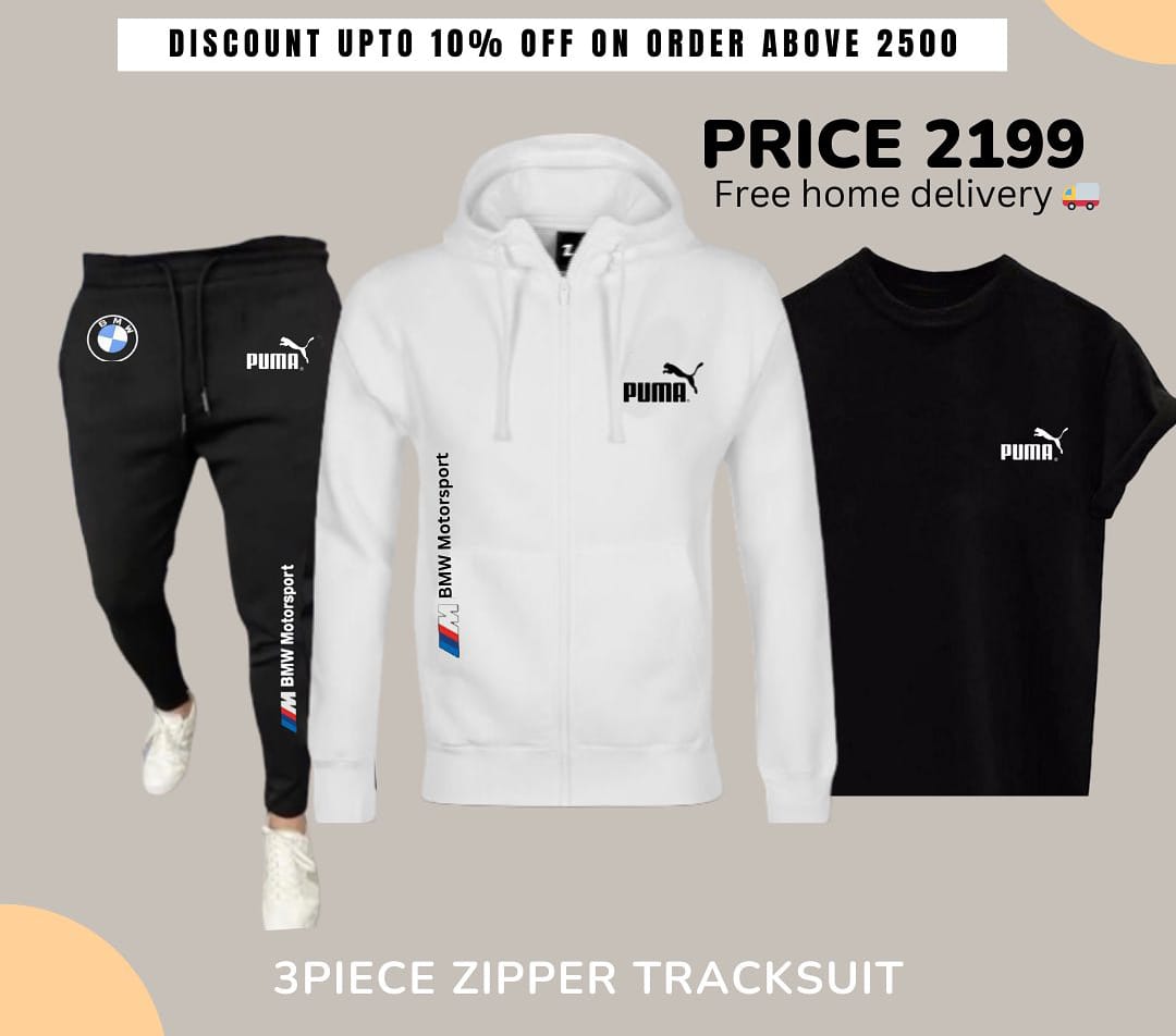 Puma-Motorsports 3-Piece Winter Zipper Tracksuit