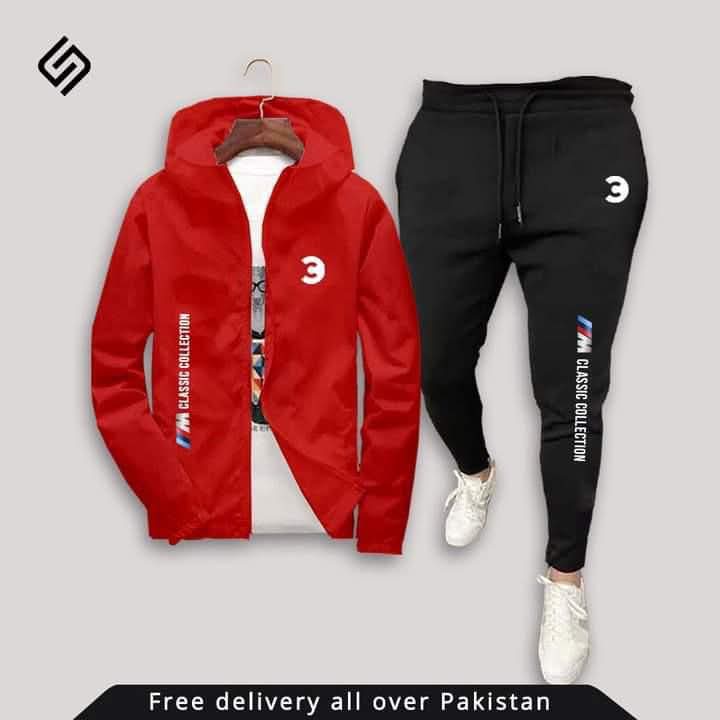 Premium Winter 3-Piece Tracksuit (Hoodie + Trouser + T-Shirt)